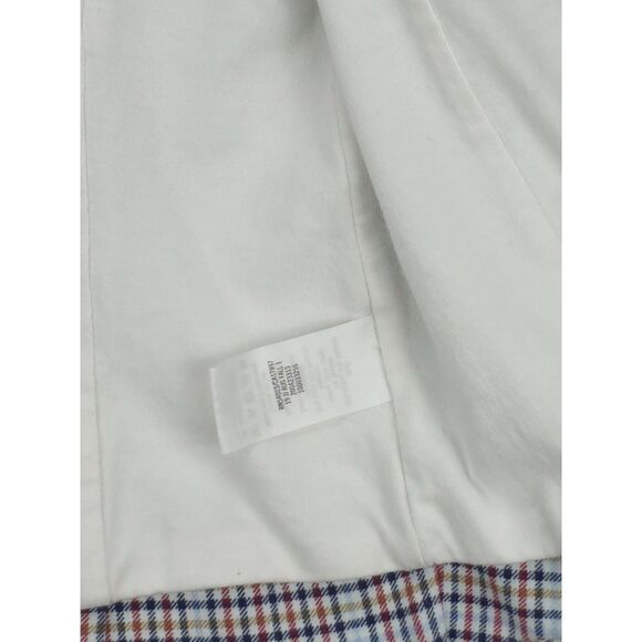 Girl's Janie & Jack Plaid Blazer Jacket w Gold Button Size 7 Puff Shoulder - Picture 8 of 8